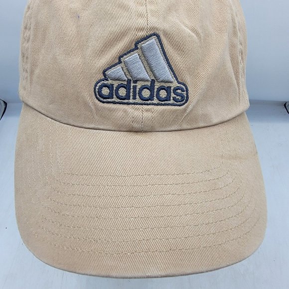 Adidas Beige Dad Hat Cap Casual Adjustable Outdoors Work Wear Comfort - Picture 5 of 9